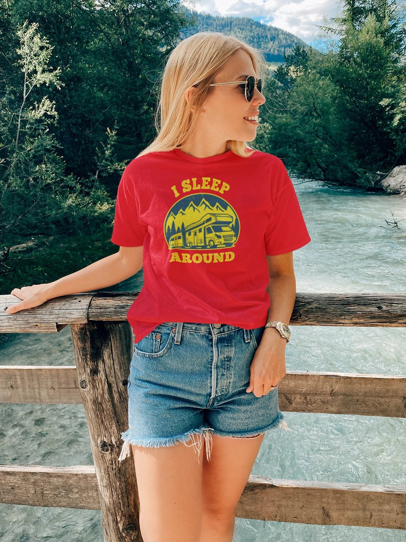 Load image into Gallery viewer, I Sleep Around T-Shirt for Women