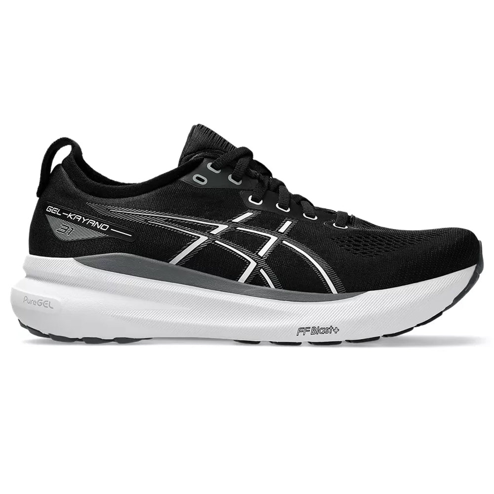 Men's Asics Gel-Kayano 31, Black/White, 12.5 D Medium - Skoutley Outdoors LLC