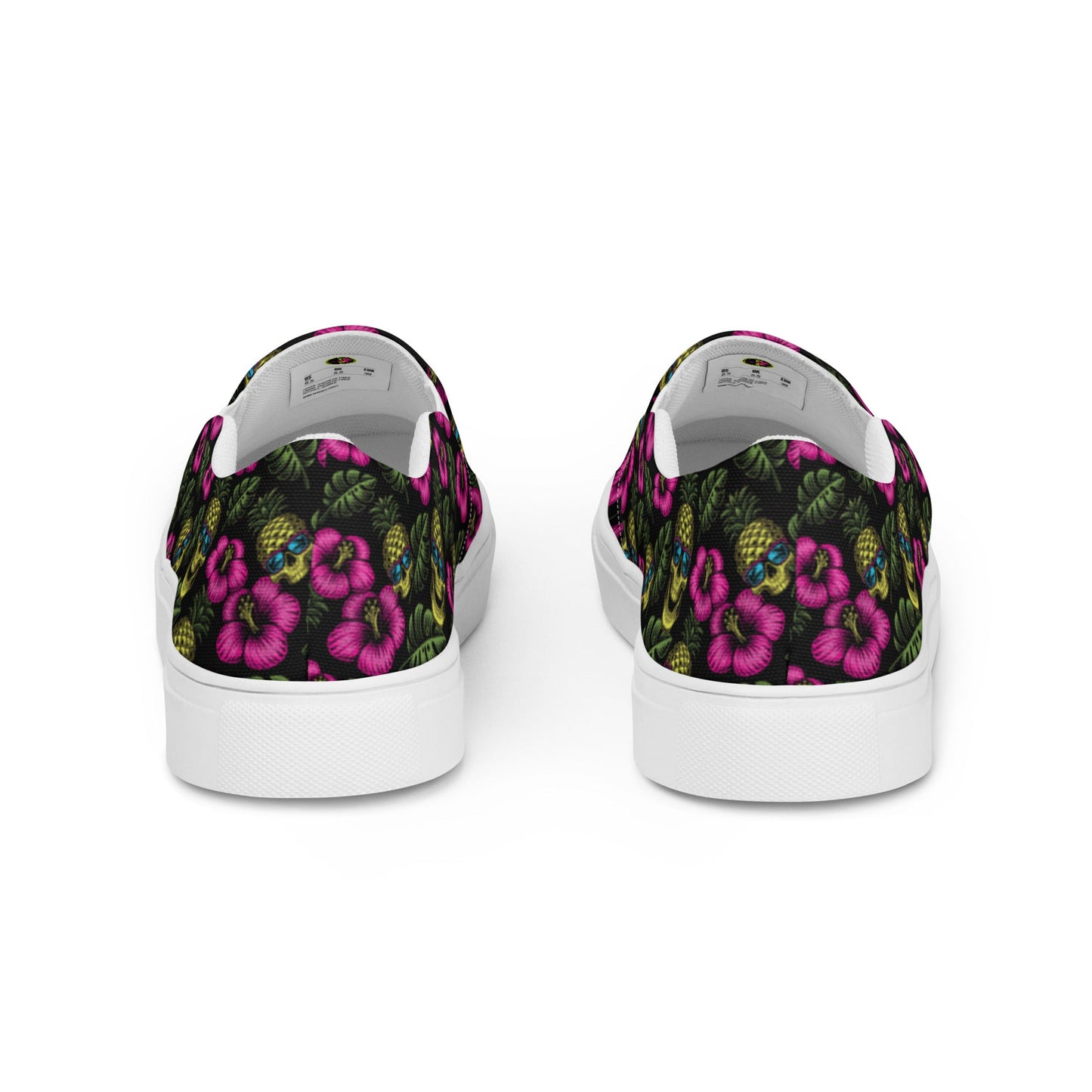 Rad Palm Pineapple Head Men’s Slip On Canvas Shoes
