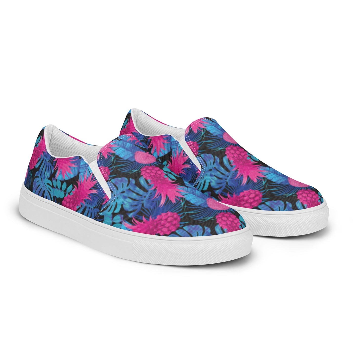 Rad Palm Pineapple Express Men’s Slip On Canvas Shoes