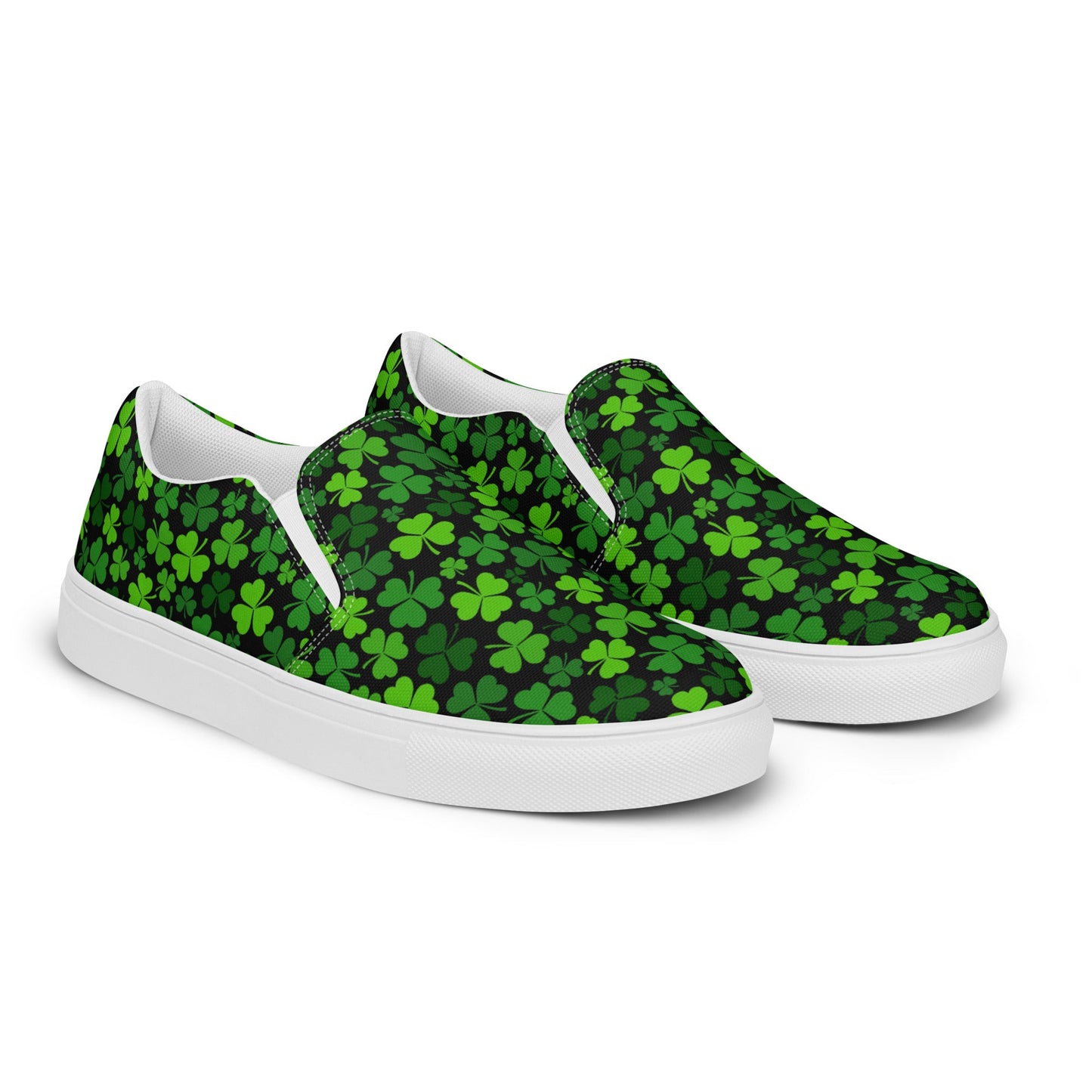 Rad Palm St. Patrick's Day Men’s Slip-On Canvas Shoes