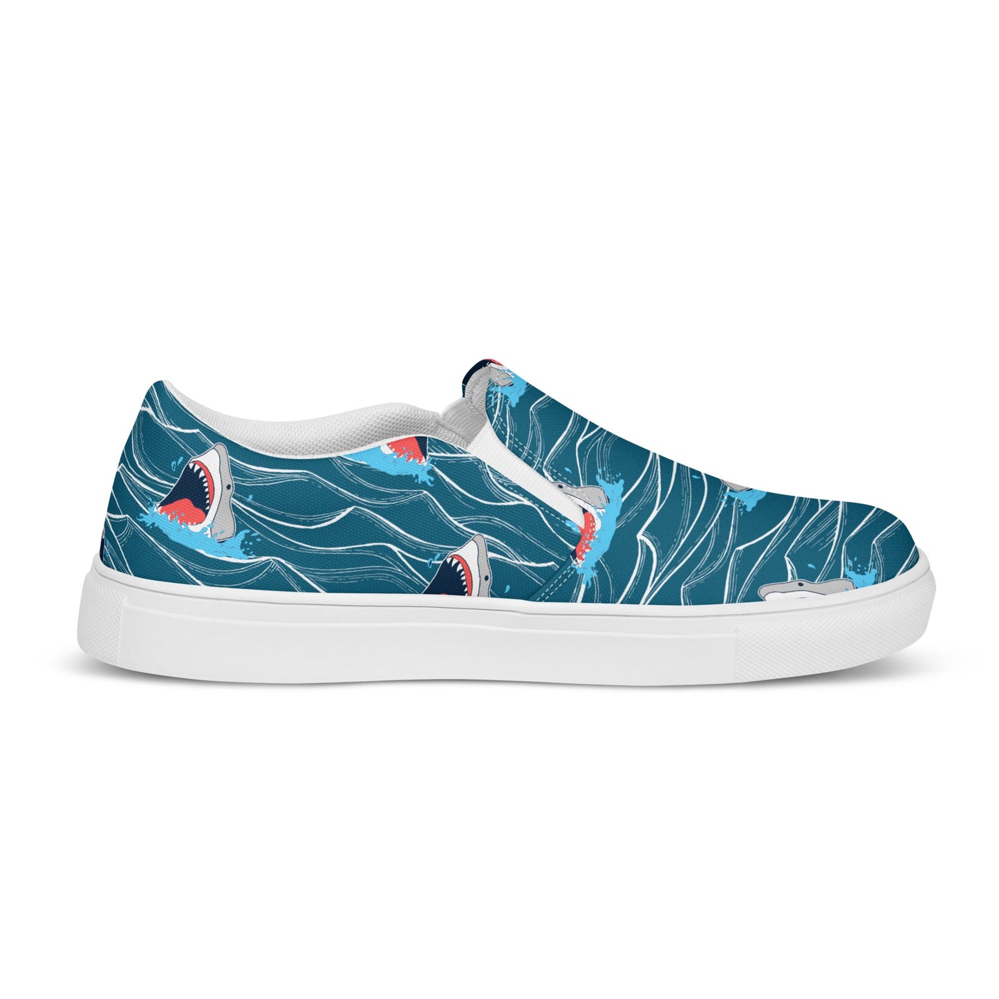 Rad Palm Shark Bait 2 Men’s Slip-On Canvas Shoes