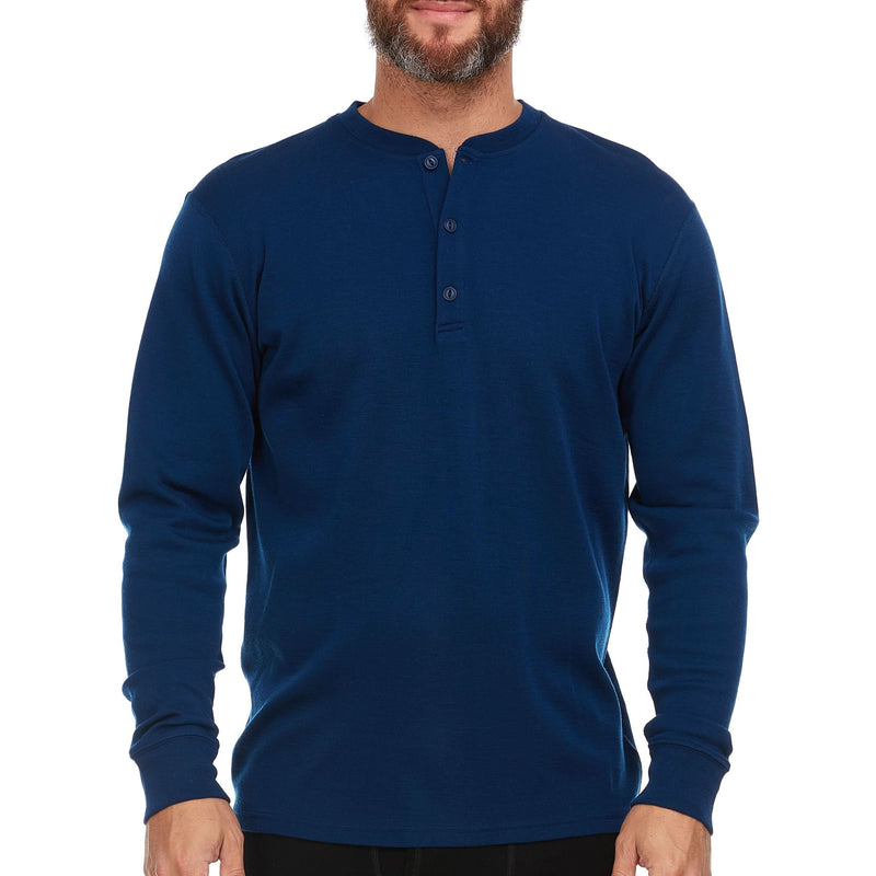 Load image into Gallery viewer, Men's Midweight Merino Wool Henley | 100% Merino Wool