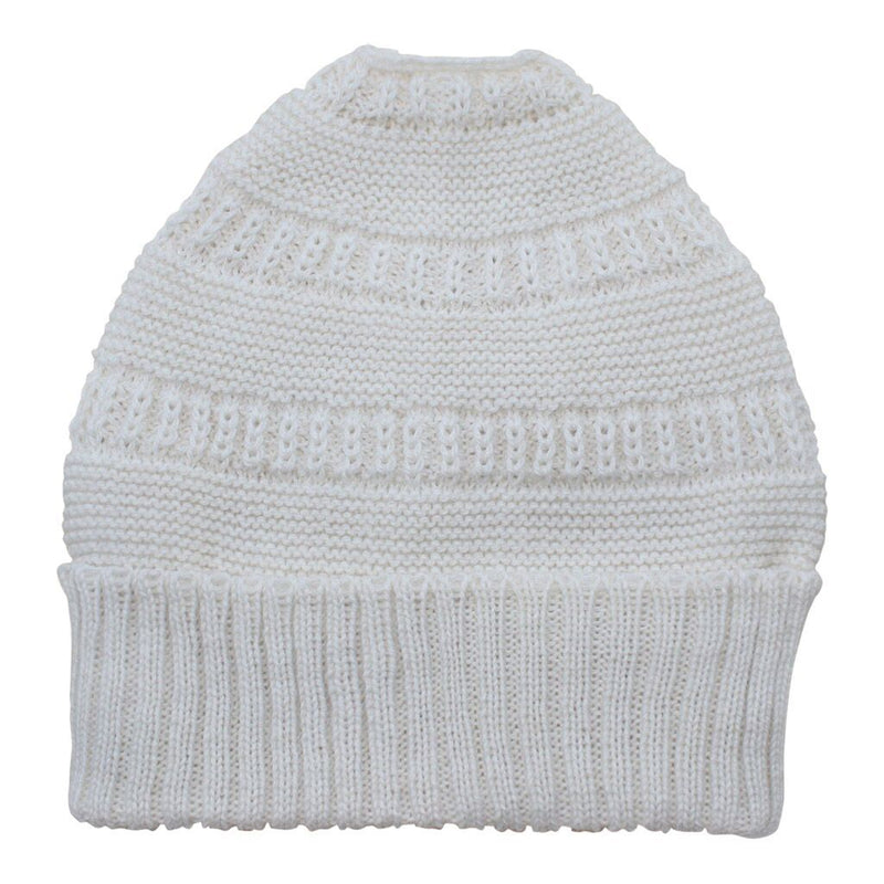 Load image into Gallery viewer, Messy Bun Alpaca Hat