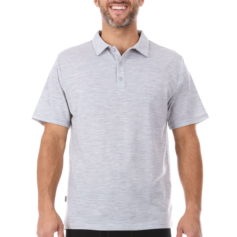 Load image into Gallery viewer, Microweight Men's Wool Polo - Woolverino