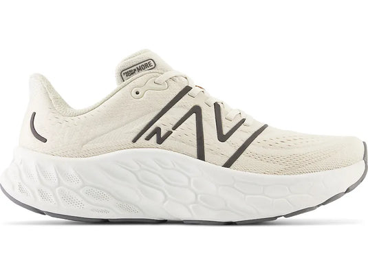 Men's New Balance Fresh Foam X More v4, Timberwolf/Black Metallic, 12.5 D Medium - Skoutley Outdoors LLC