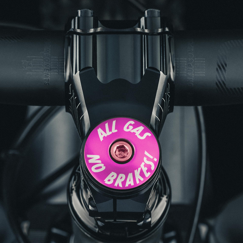 Load image into Gallery viewer, All Gas No Brakes - Custom Bike Headset Cap