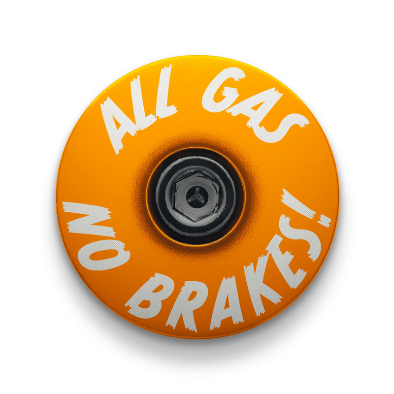 Load image into Gallery viewer, All Gas No Brakes - Custom Bike Headset Cap