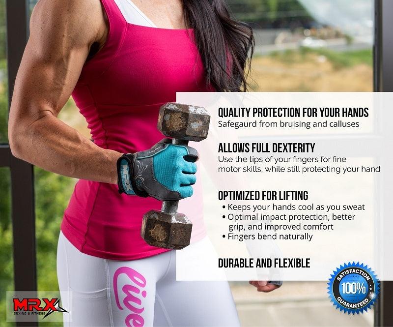 MRX Women's Weight Lifting Gloves Workout Exercise Gym Training Glove