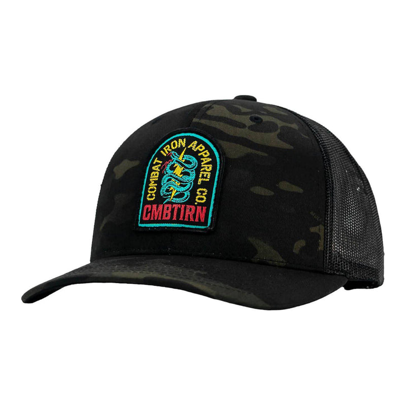 Load image into Gallery viewer, NEON DEFENDER PATCH SNAPBACK HAT
