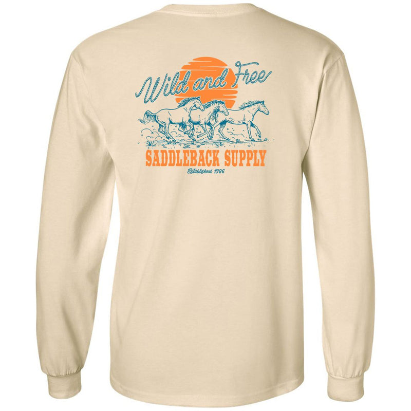 Load image into Gallery viewer, Wild and Free Long Sleeve Tee