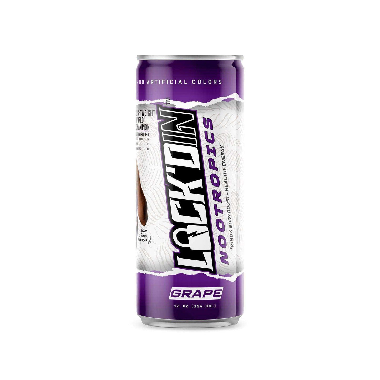 12-Pack LOCK'DIN Nootropic Performance Drink: Grape - Skoutley Outdoors LLC