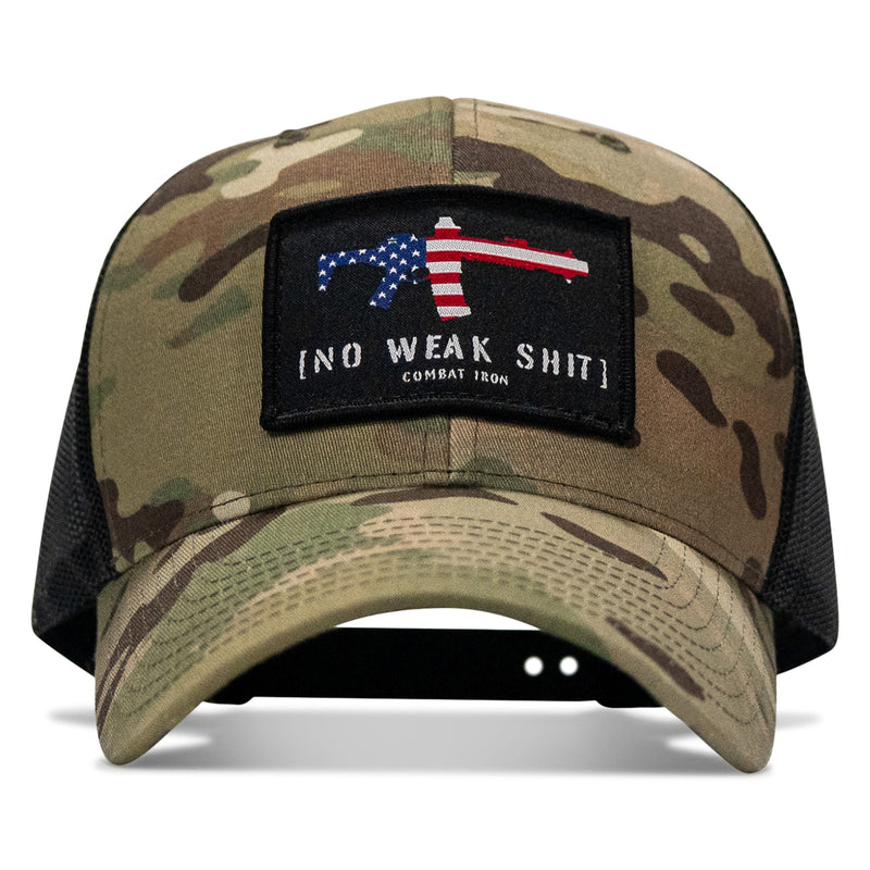 Load image into Gallery viewer, No Weak Shit Patch Snapback Hat