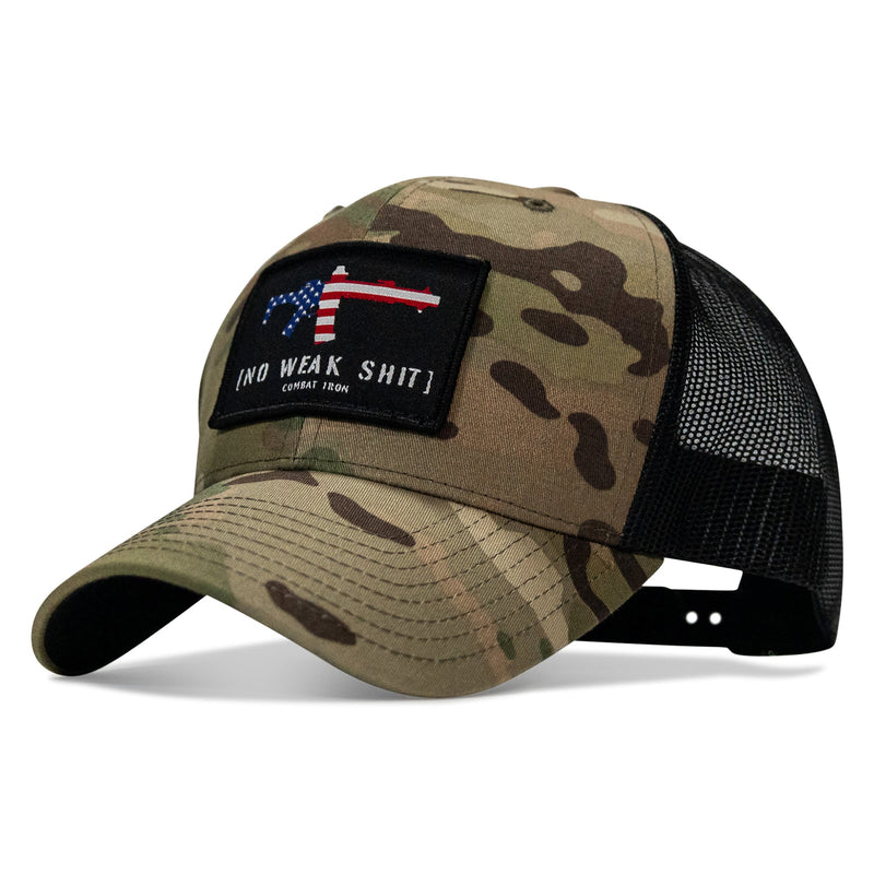 Load image into Gallery viewer, No Weak Shit Patch Snapback Hat