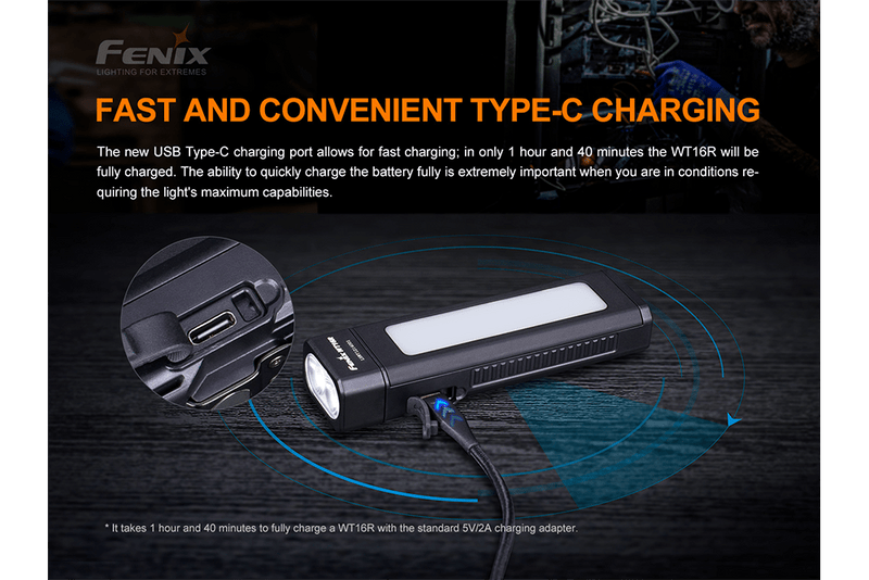 Load image into Gallery viewer, Fenix WT16R Rechargeable Work Light