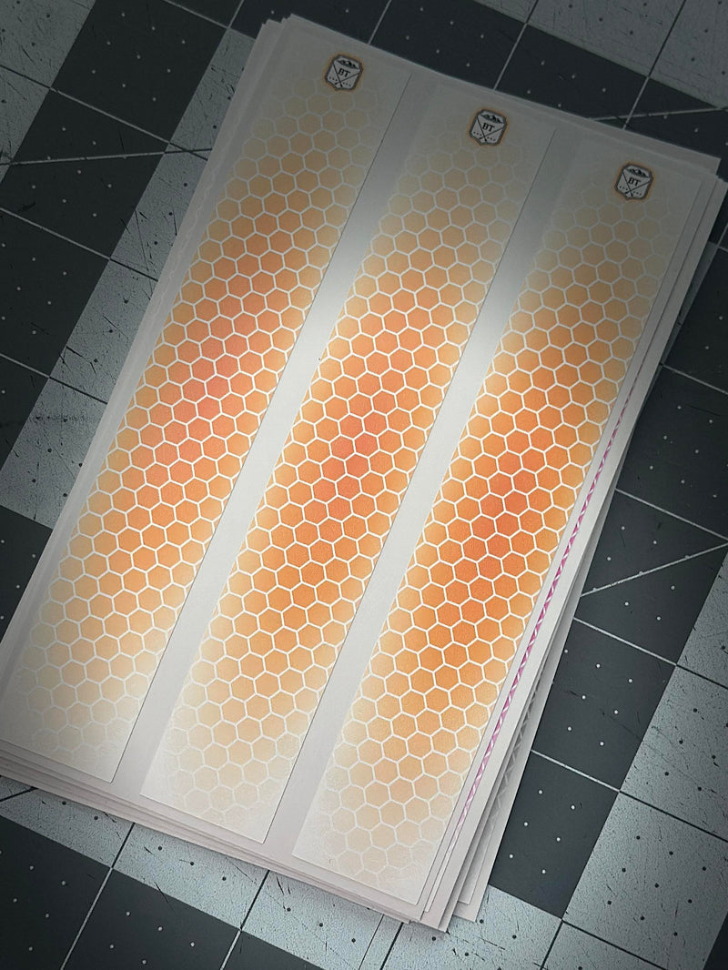 Load image into Gallery viewer, White Shadow Drop Honeycomb Arrow Wraps