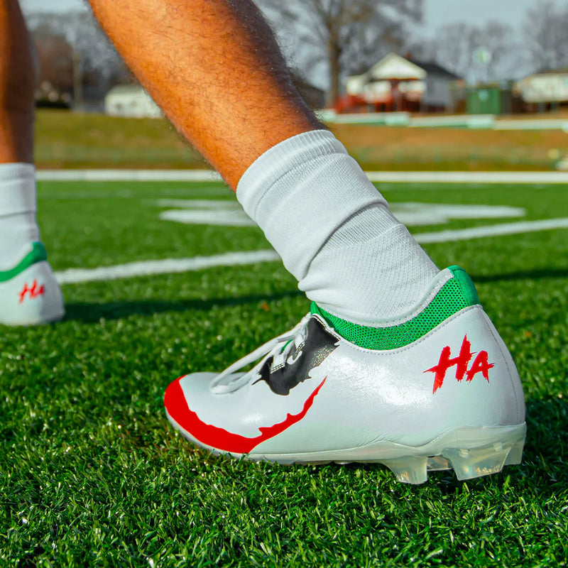 Load image into Gallery viewer, The Officially Licensed Joker Football Cleats - Velocity 2.0 by Phenom Elite