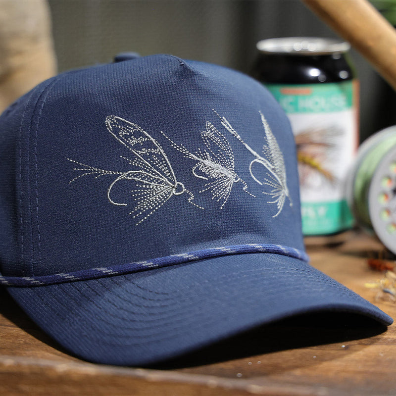 Load image into Gallery viewer, Tri-Fly Fishing Ridgeline 5-Panel Rope Cap