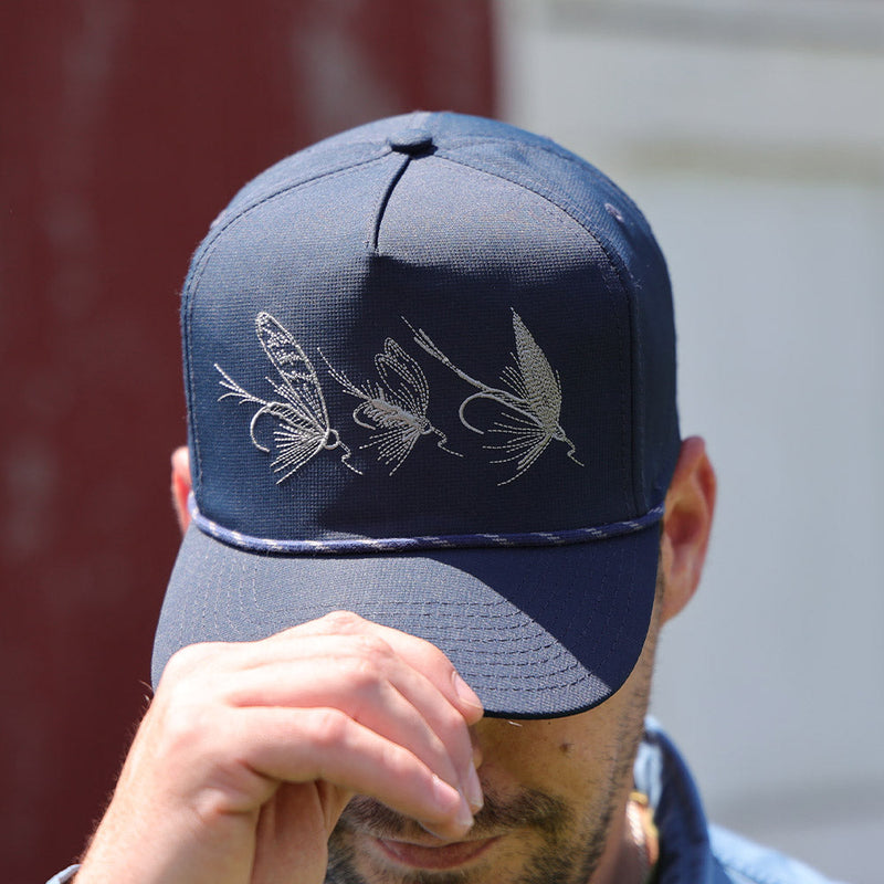 Load image into Gallery viewer, Tri-Fly Fishing Ridgeline 5-Panel Rope Cap