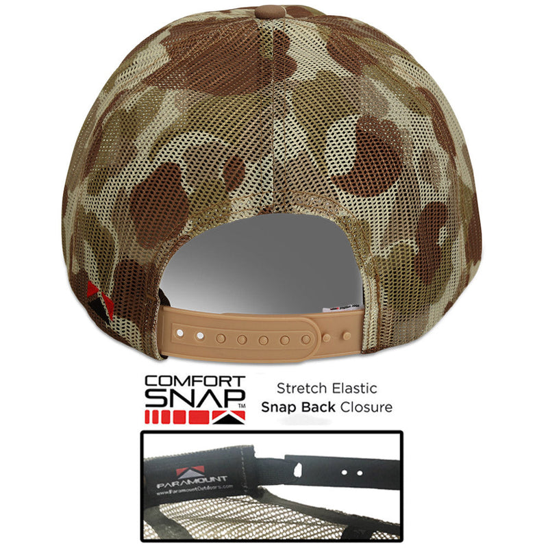 Load image into Gallery viewer, Old School Desert Camo All Mesh Leather Patch American Flag Hat