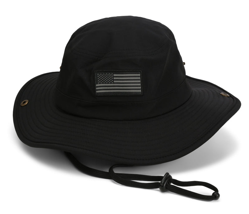 Load image into Gallery viewer, Bayou Full Brim American Flag Boonie Hat (Floats)