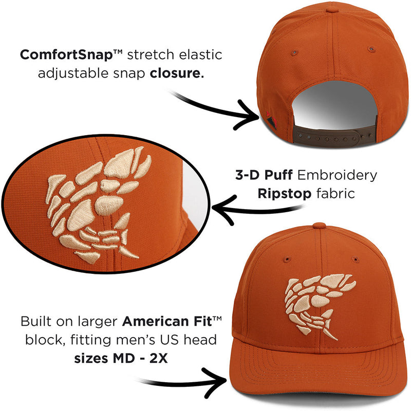 Load image into Gallery viewer, Rock Fish 3-D Puff Embroidery Performance RipStop Fishing Hat