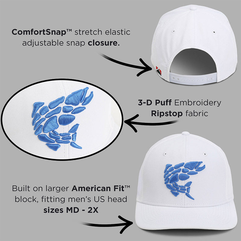 Load image into Gallery viewer, Rock Fish 3-D Puff Embroidery Performance RipStop Fishing Hat