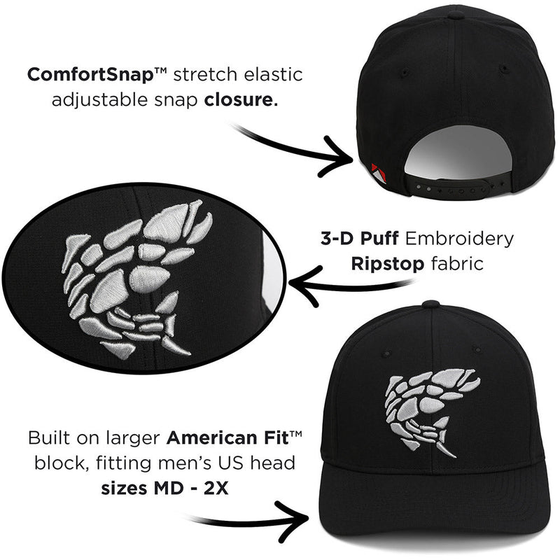 Load image into Gallery viewer, Rock Fish 3-D Puff Embroidery Performance RipStop Fishing Hat
