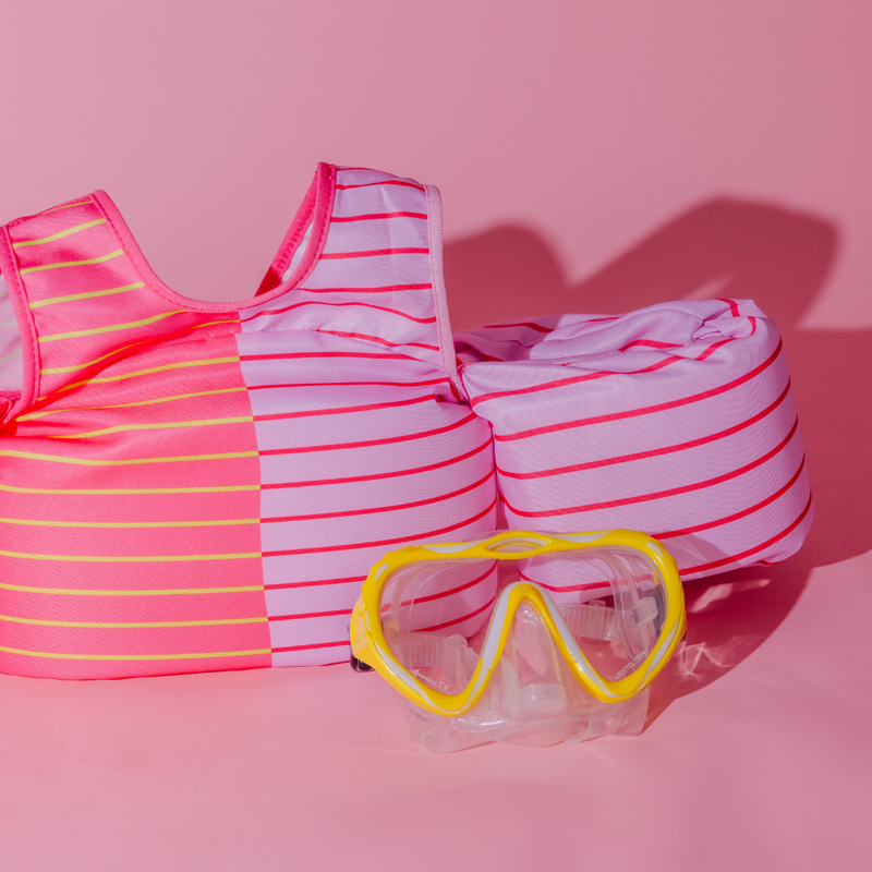 Load image into Gallery viewer, Pink Lemonade Stripe Kids Float