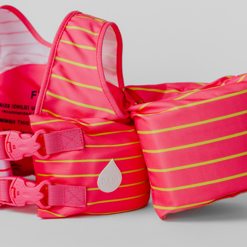 Load image into Gallery viewer, Pink Lemonade Stripe Kids Float