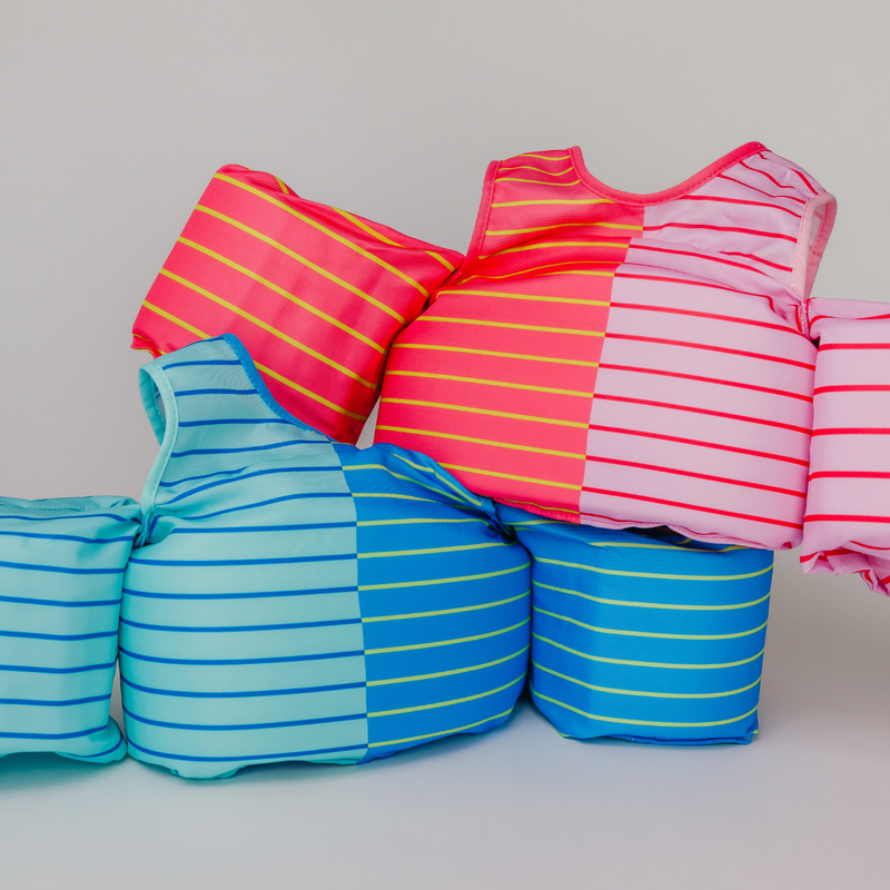 Load image into Gallery viewer, Pink Lemonade Stripe Kids Float