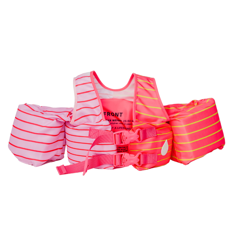 Load image into Gallery viewer, Pink Lemonade Stripe Kids Float