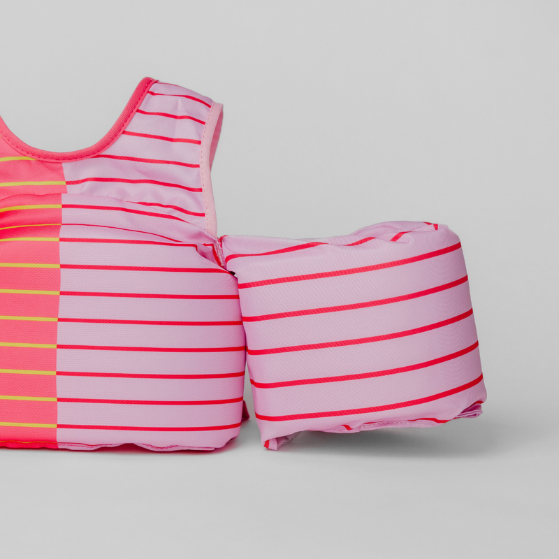 Load image into Gallery viewer, Pink Lemonade Stripe Kids Float