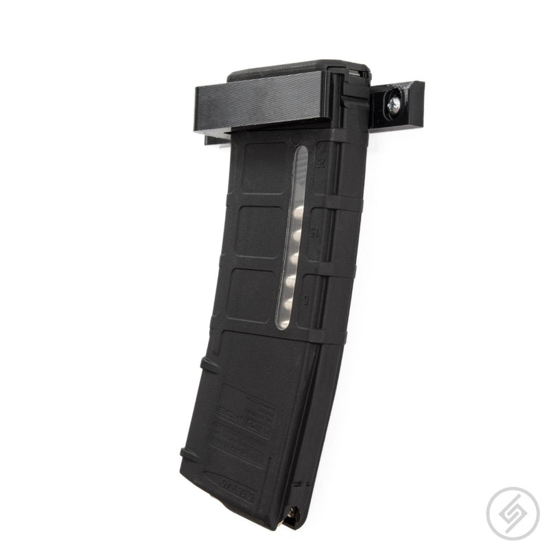 Load image into Gallery viewer, AR-15 PMAG Flat Wall Storage Rack Pair (1 Mag Capacity)