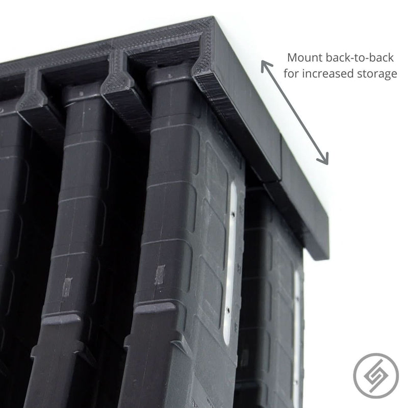Load image into Gallery viewer, AR-15 PMAG Top-Load Wall Storage Rack (6 Mag Capacity)