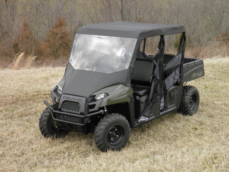 Load image into Gallery viewer, Polaris Ranger Mid-Size Crew - Vinyl Windshield/Top Combo