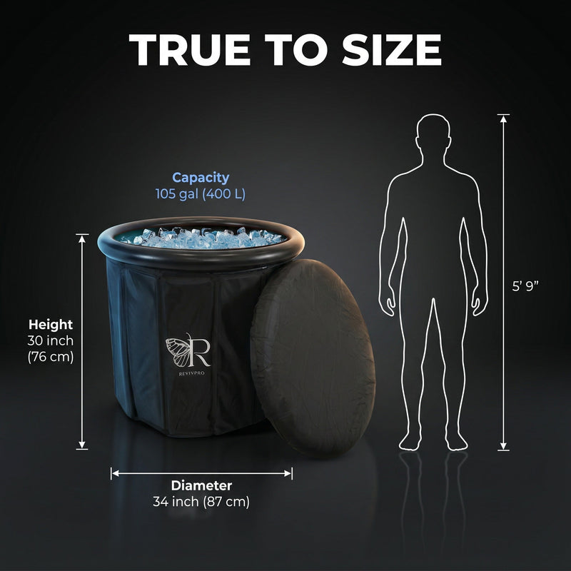 Load image into Gallery viewer, Foldable Ice Bath Tub — No Pole, No Pump, 60-Second Setup | RevivPro