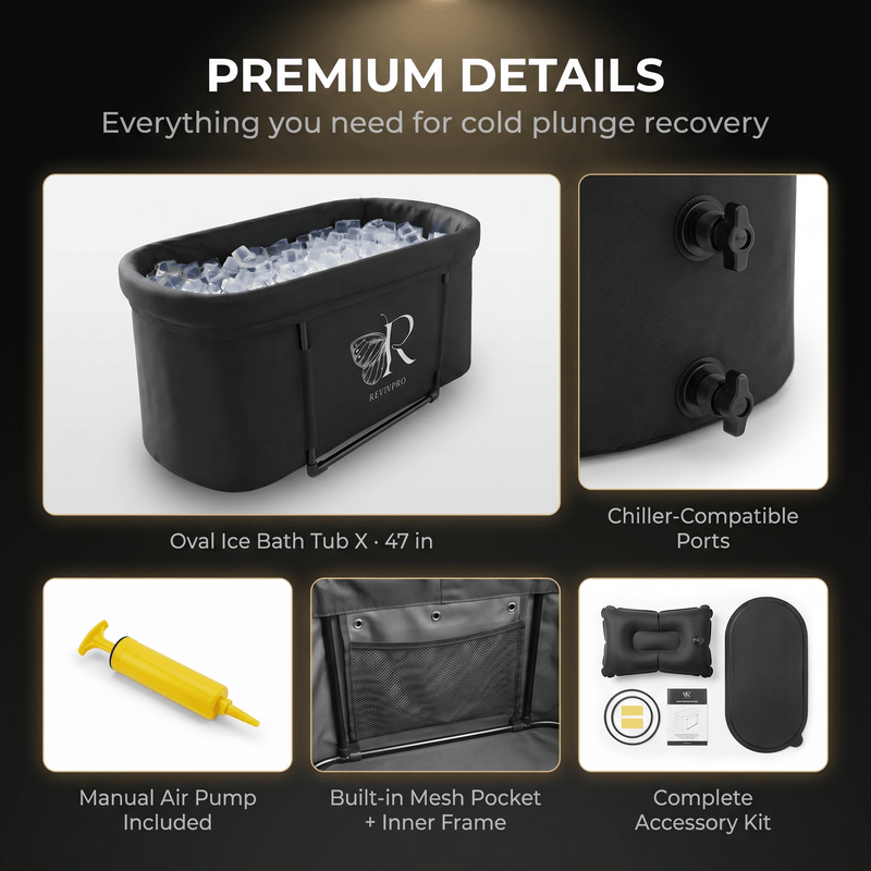 Load image into Gallery viewer, Portable Oval Ice Bath Tub X with Extra Length - Water Chiller Compatible Cold Plunge