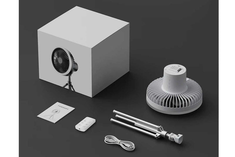 Load image into Gallery viewer, Tripod Portable Fan with Night Light