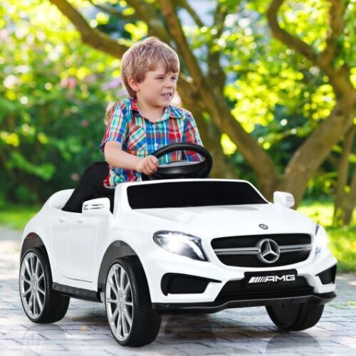 Premium 12V Electric Kids Ride On Car with Remote Control in White