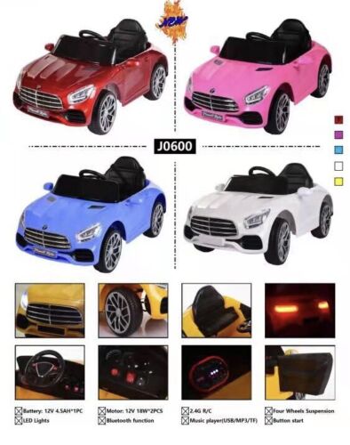 Premium 12V Ride-On Car with Bluetooth, Music, and Parental Remote Control