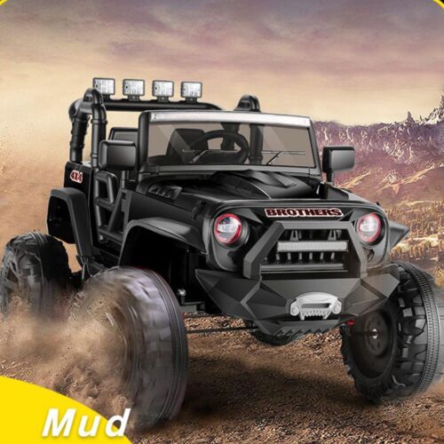 Premium 24V Ride-On Truck for Kids with Remote Control and 2 Seats - 400W Motor and LED Lights