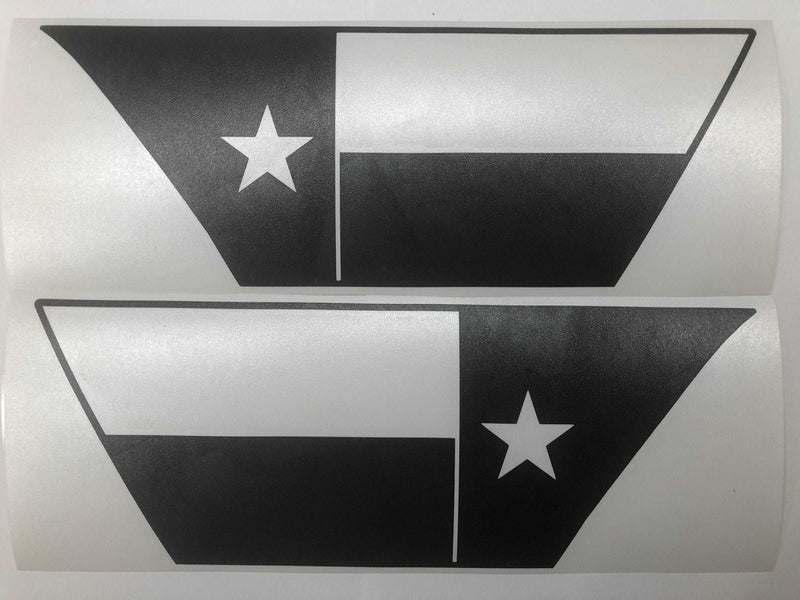 Load image into Gallery viewer, Premium Cast Matte Black Vinyl Flag Decals for Wrangler JL and Gladiator Fender Ventsx2
