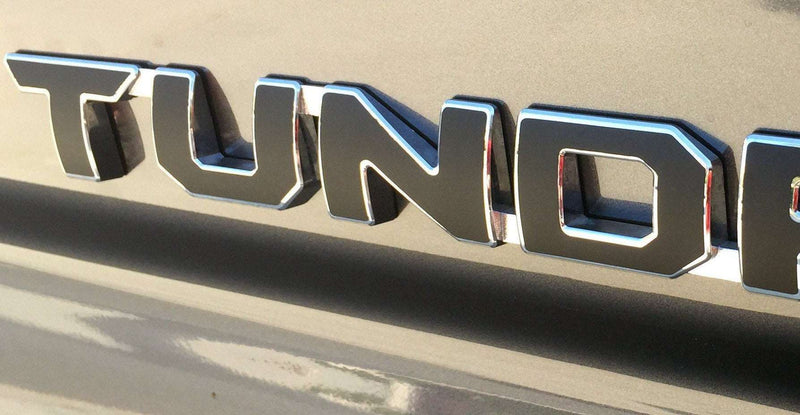 Load image into Gallery viewer, Premium Cast Matte Black Vinyl Decal Letter Inlays for 2007-2026 Tundra Doors