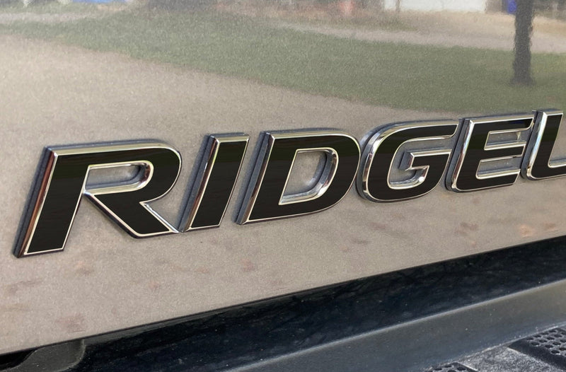 Load image into Gallery viewer, Premium Cast Vinyl Decal Letter Inlays for 2017-2023 Ridgeline Tailgate Emblems
