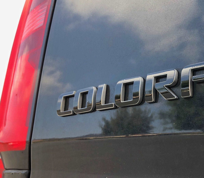 Load image into Gallery viewer, Premium Cast Vinyl Decal Letters for 2014-2026 Colorado Door and Tailgate Emblems