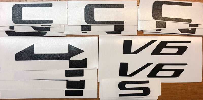 Load image into Gallery viewer, Premium Cast Vinyl Decal Letter Inlays for 2014-2022 Canyon Doors and Tailgate