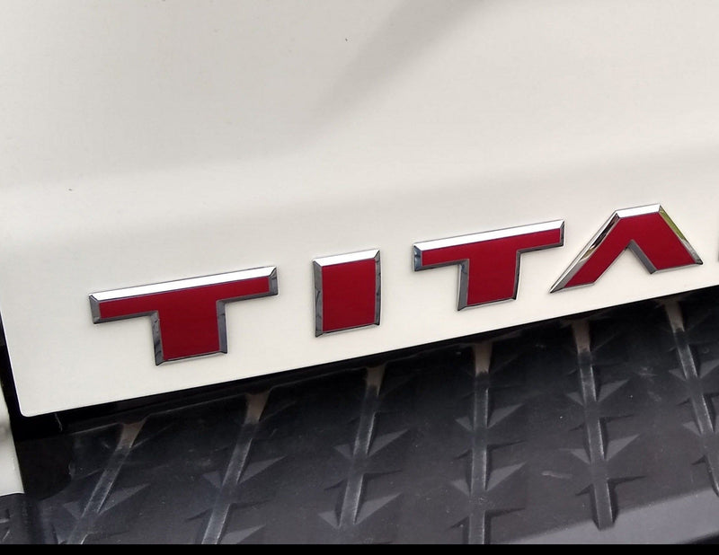 Load image into Gallery viewer, Premium Cast Vinyl Decal Letter Inlays for 2016-2024 Titan Doors and Tailgate