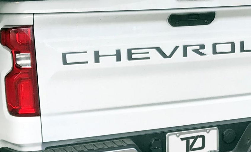 Load image into Gallery viewer, Premium Cast Vinyl Decal Letter Inserts for 2019-2026 Silverado Tailgate