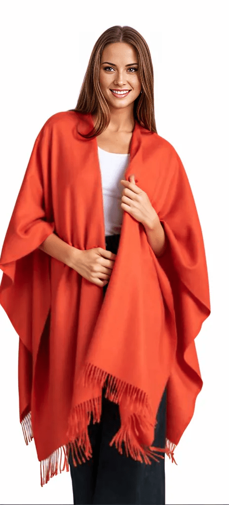 Load image into Gallery viewer, Premium Classic Solid Alpaca Poncho